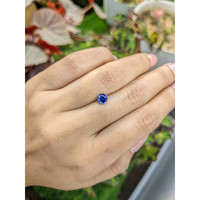 0.77 Ct. Blue Sapphire from Ceylon (Sri Lanka) Life Style
