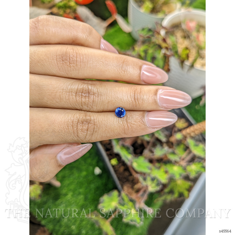 0.77 Ct. Blue Sapphire from Ceylon (Sri Lanka)