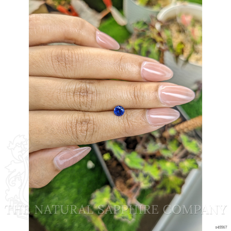 0.68 Ct. Blue Sapphire from Ceylon (Sri Lanka)