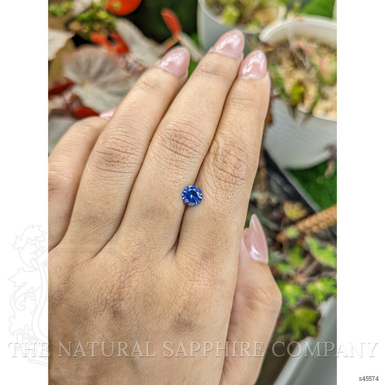 0.81 Ct. Blue Sapphire from Ceylon (Sri Lanka)