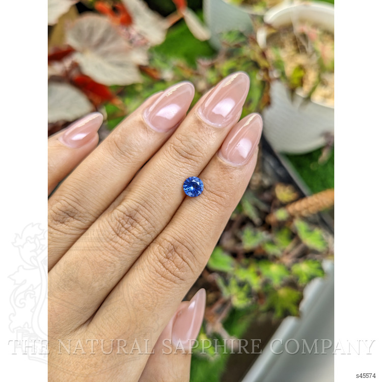 0.81 Ct. Blue Sapphire from Ceylon (Sri Lanka)