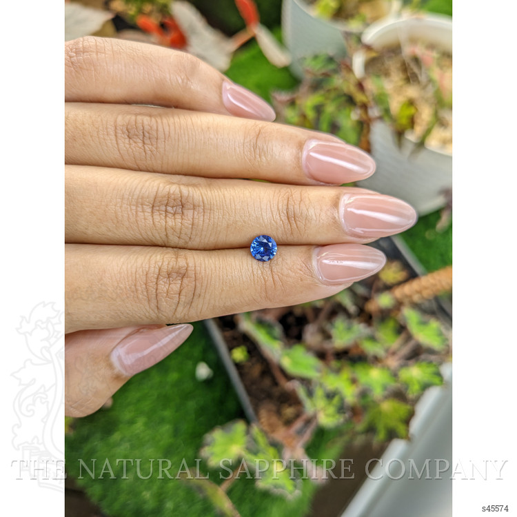 0.81 Ct. Blue Sapphire from Ceylon (Sri Lanka)