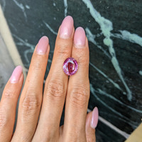6.49 Ct. Pink Sapphire from Madagascar Life Style