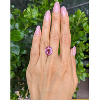 6.49 Ct. Pink Sapphire from Madagascar Life Style