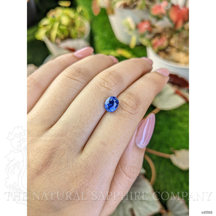2.01 Ct. Blue Sapphire from Ceylon (Sri Lanka)