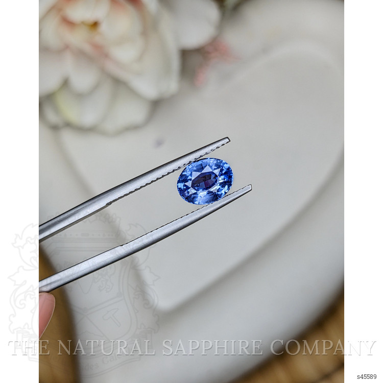 1.76 Ct. Blue Sapphire from Ceylon (Sri Lanka)