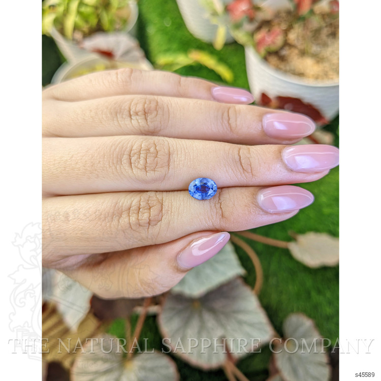 1.76 Ct. Blue Sapphire from Ceylon (Sri Lanka)
