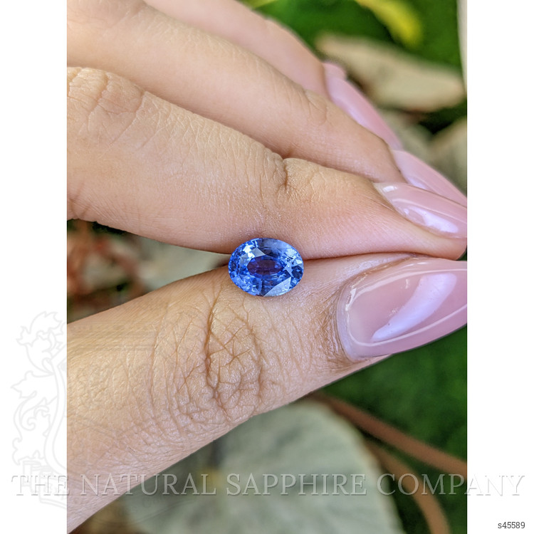 1.76 Ct. Blue Sapphire from Ceylon (Sri Lanka)