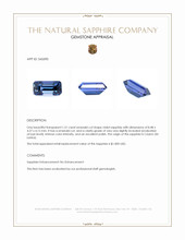 1.51 Ct. Violet Sapphire from Ceylon (Sri Lanka) Appraisal