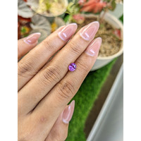 1.06 Ct. Pinkish Purple Sapphire from Ceylon (Sri Lanka) Life Style