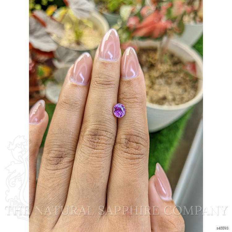 1.06 Ct. Pinkish Purple Sapphire from Ceylon (Sri Lanka)
