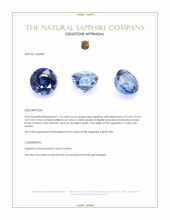 1.13 Ct. Blue Sapphire from Ceylon (Sri Lanka) Appraisal