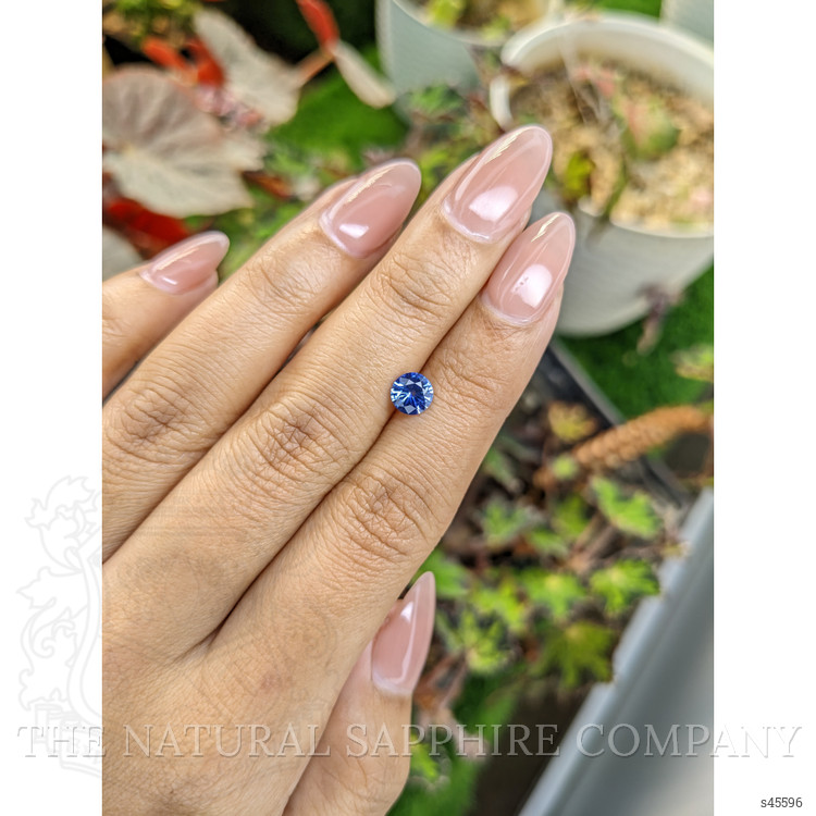 0.83 Ct. Blue Sapphire from Ceylon (Sri Lanka)