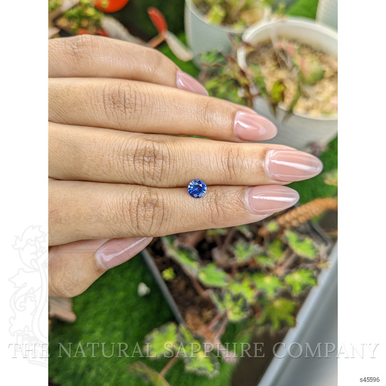 0.83 Ct. Blue Sapphire from Ceylon (Sri Lanka)