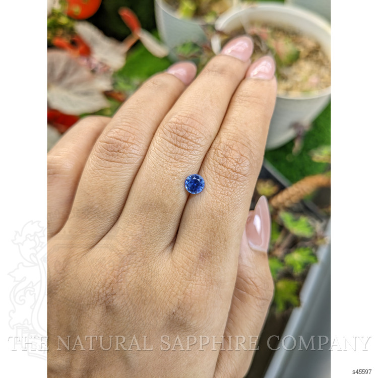 0.79 Ct. Blue Sapphire from Ceylon (Sri Lanka)