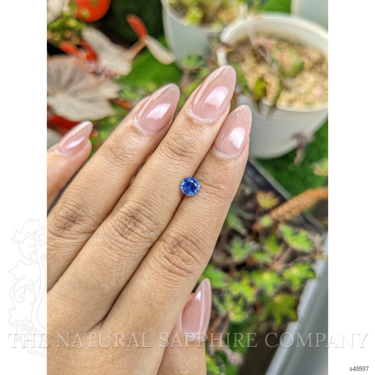 0.79 Ct. Blue Sapphire from Ceylon (Sri Lanka)