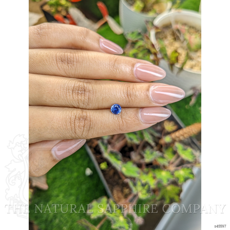 0.79 Ct. Blue Sapphire from Ceylon (Sri Lanka)