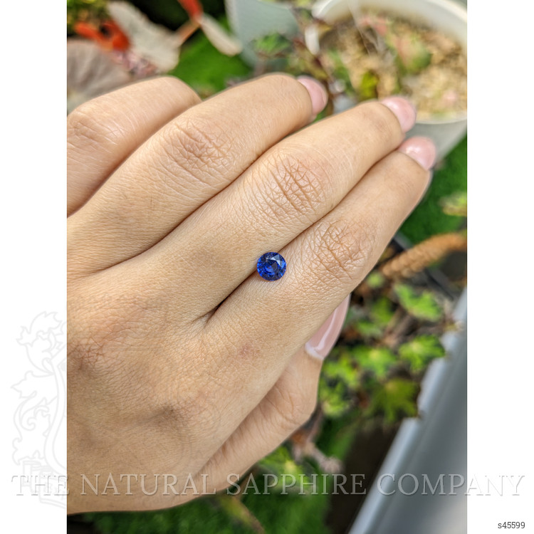 0.83 Ct. Blue Sapphire from Ceylon (Sri Lanka)