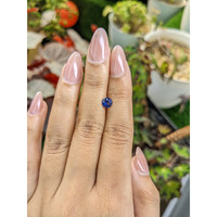 0.83 Ct. Blue Sapphire from Ceylon (Sri Lanka) Life Style