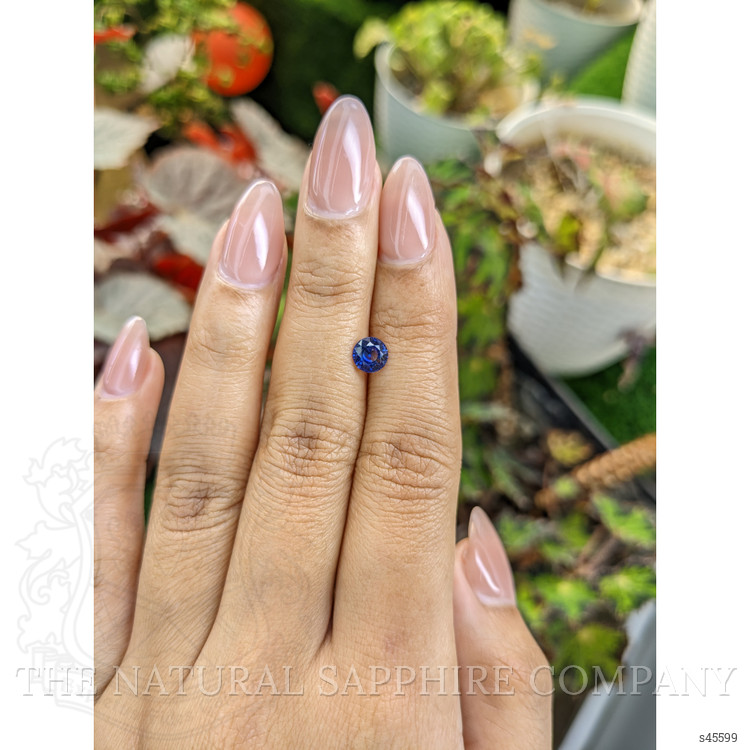 0.83 Ct. Blue Sapphire from Ceylon (Sri Lanka)