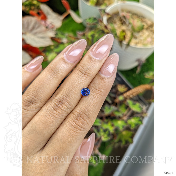 0.83 Ct. Blue Sapphire from Ceylon (Sri Lanka)