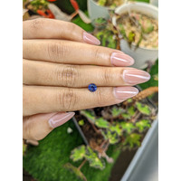 0.83 Ct. Blue Sapphire from Ceylon (Sri Lanka) Life Style