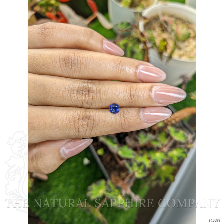 0.83 Ct. Blue Sapphire from Ceylon (Sri Lanka)