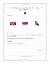 3.05 Ct. Pink Sapphire from Madagascar Appraisal
