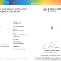 3.05 Ct. Pink Sapphire from Madagascar Scan Report