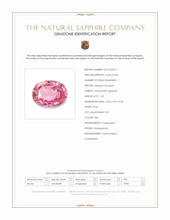 1.03 Ct. Pink Sapphire from Madagascar Scan Report