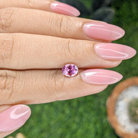 1.03 Ct. Purplish Pink Sapphire from Madagascar Life Style