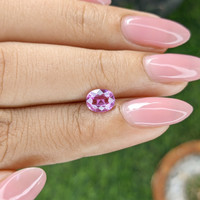 1.08 Ct. Purplish Pink Sapphire from Madagascar Life Style