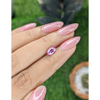 1.01 Ct. Pink Sapphire from Madagascar Life Style