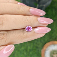 1.03 Ct. Purplish Pink Sapphire from Madagascar Life Style