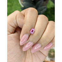 1.07 Ct. Purplish Pink Sapphire from Madagascar Life Style