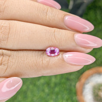 1.07 Ct. Purplish Pink Sapphire from Madagascar Life Style
