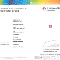6.03 Ct. Pink Sapphire from Madagascar Scan Report