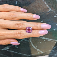 6.03 Ct. Pink Sapphire from Madagascar Life Style