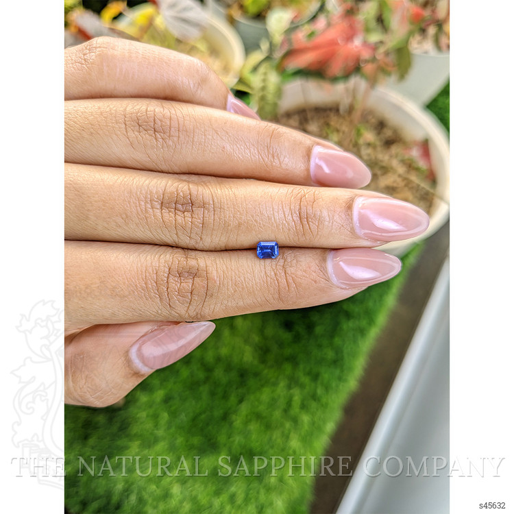 0.41 Ct. Blue Sapphire from Ceylon (Sri Lanka)
