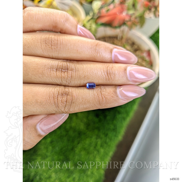 0.61 Ct. Violet Sapphire from Ceylon (Sri Lanka)