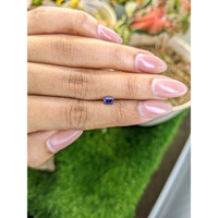 0.61 Ct. Violet Sapphire from Ceylon (Sri Lanka) Life Style