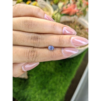 0.71 Ct. Violet Sapphire from Ceylon (Sri Lanka) Life Style