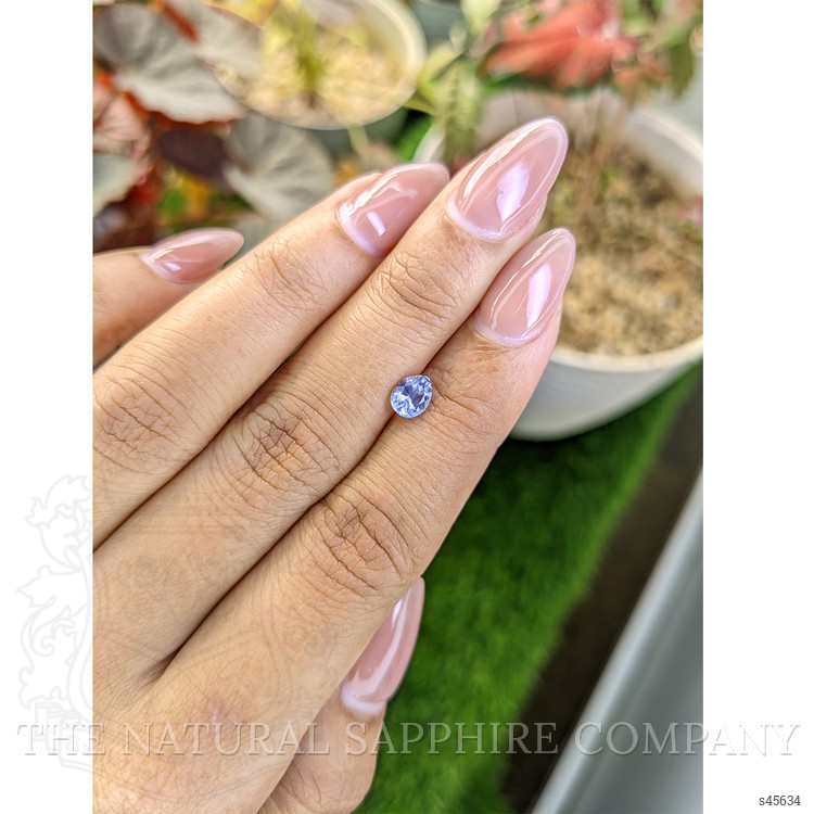 0.71 Ct. Violet Sapphire from Ceylon (Sri Lanka)