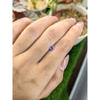 0.33 Ct. Purple Sapphire from Ceylon (Sri Lanka) Life Style
