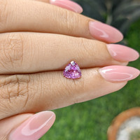 1.18 Ct. Purplish Pink Sapphire from Madagascar Life Style