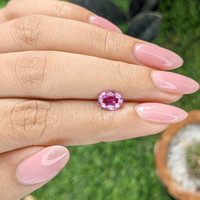 1.17 Ct. Purplish Pink Sapphire from Madagascar Life Style