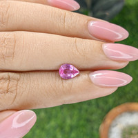 1.03 Ct. Purplish Pink Sapphire from Madagascar Life Style
