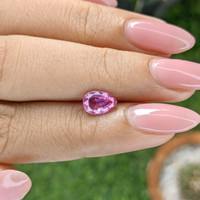 1.10 Ct. Purplish Pink Sapphire from Madagascar Life Style