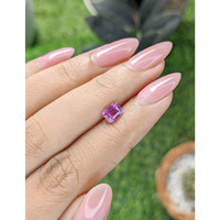1.02 Ct. Purplish Pink Sapphire from Madagascar Life Style