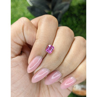 1.02 Ct. Purplish Pink Sapphire from Madagascar Life Style